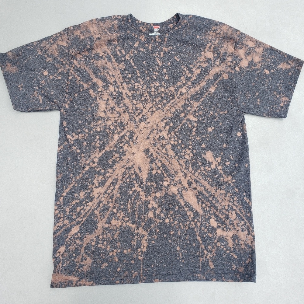 Unisex M Heather Grey - Bleach Washed Tee